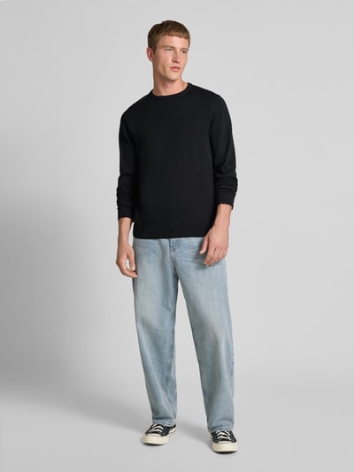 Jack & Jones Longsleeve met ronde hals Zwart - 1
