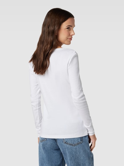 Montego Longsleeve mit V-Ausschnitt Weiss 5