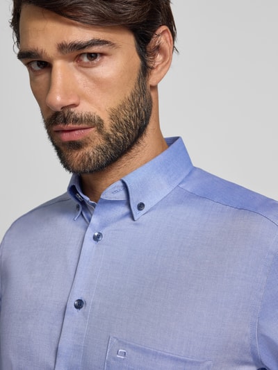 OLYMP Modern Fit Businesshemd mit Button-Down-Kragen Royal 3