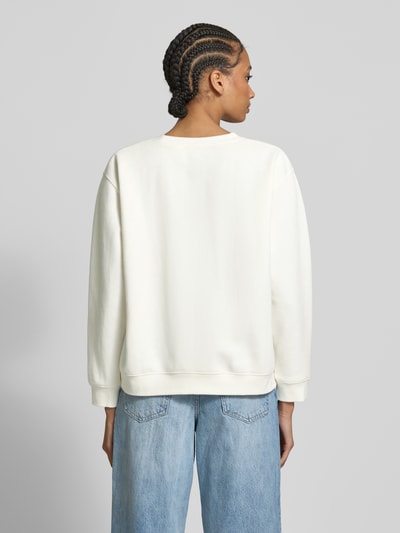 Levi's® Sweatshirt mit Label-Print Modell 'EVERYDAY' Ecru 5