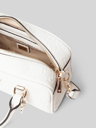 Guess Handtasche mit Label-Anhänger Modell 'CRESIDIA' Offwhite 5