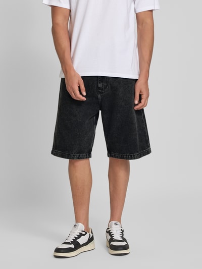 Edwin Flared Jeansshorts im 5-Pocket-Design Modell 'WORKER' Black 4