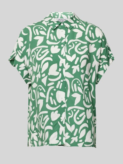 JAKE*S STUDIO WOMAN Bluzka koszulowa z wzorem na całej powierzchni Trawiasty zielony 2