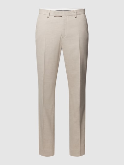 Pierre Cardin Spodnie materiałowe o kroju regular fit z fakturowanym wzorem model ‘Ryan’ Beżowy 2