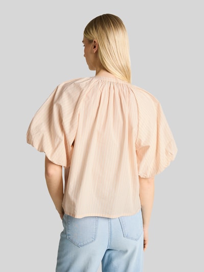 Tom Tailor Denim relaxed fit blouse van puur katoen Abrikoos - 5