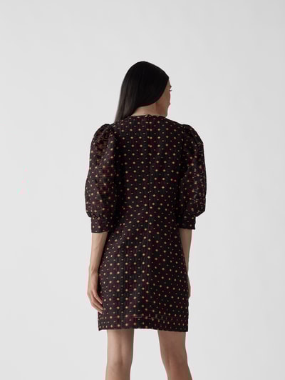 BAUM & PFERDGARTEN Minikleid mit floralem Muster  Schwarz 5