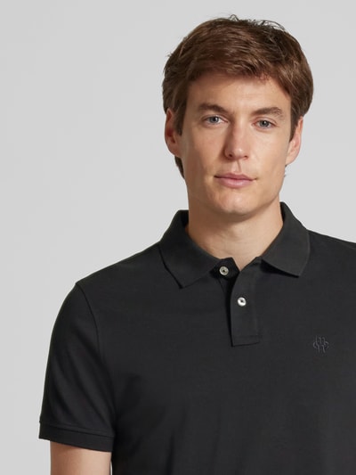 MCNEAL Regular fit poloshirt met labelstitching Zwart - 3