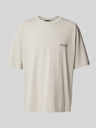 Review X MATW T-shirt met labelprint - MATW X Review Middengrijs - 2