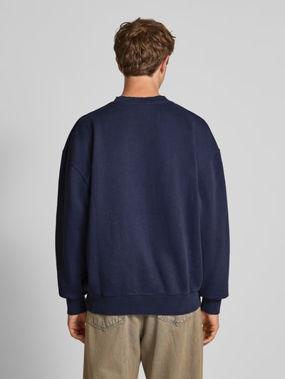 Pegador Oversized sweatshirt met logostitching en ronde hals Marineblauw - 5
