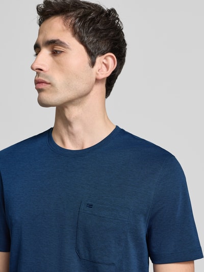 Christian Berg Men T-shirt z okrągłym dekoltem i Brustaszą Ciemnoniebieski 3