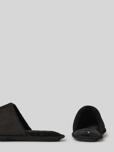 Tommy Hilfiger Slipper mit Logo-Stitching BLACK 2