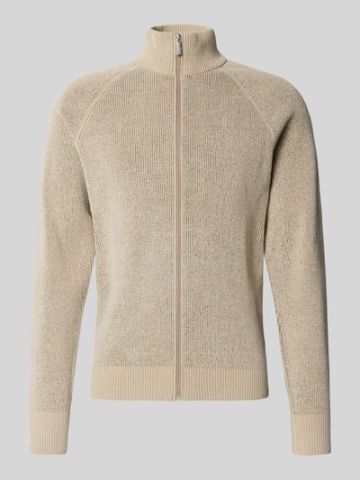 JAKE*S STUDIO MEN Gebreid vest met opstaande kraag Beige - 2