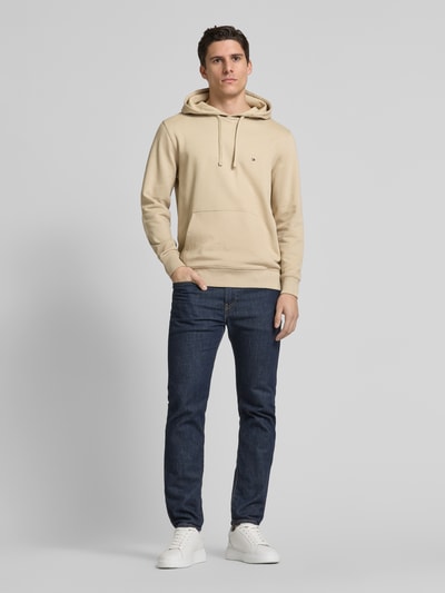 Tommy Hilfiger Regular Fit Hoodie aus reiner Baumwolle Beige 1