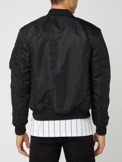 Alpha Industries Bomberjack met logodetails  Zwart - 6