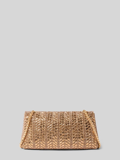 Jake*s Cocktail Clutch / Abendtasche mit Glitzerdetails Modell 'BohoBeadMirror' Metallic Rosa 3