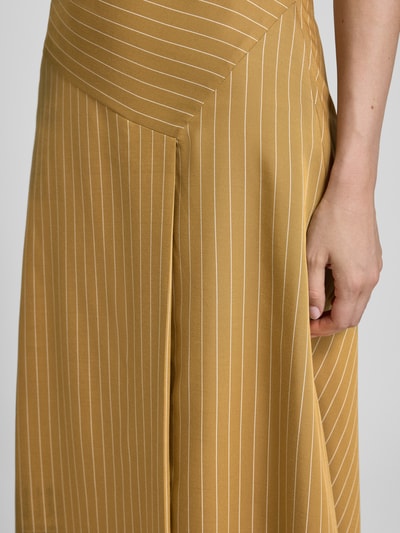 MAX&Co. Uitlopende midirok van viscosemix, model 'TRUDY' Camel - 3