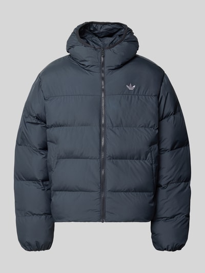 adidas Originals Regular Fit Puffer Jacket mit Kapuze Anthrazit 1