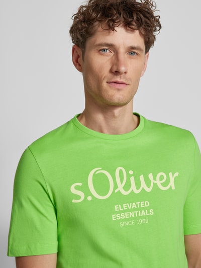 s.Oliver RED LABEL T-Shirt mit Rundhalsausschnitt Apfel 3