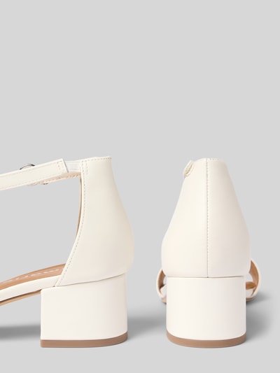 Tamaris Sandały skórzane na słupku Biały 2