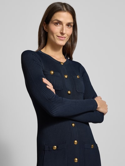 Lauren Ralph Lauren Strickkleid aus Viskose-Mix Modell 'CHAYNEN' Marine 3
