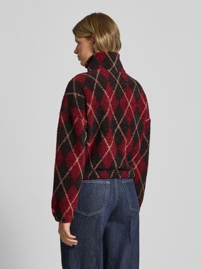 Only Oversized sweatjack van teddybont, model 'ELINE LIFE' Bordeaux - 5