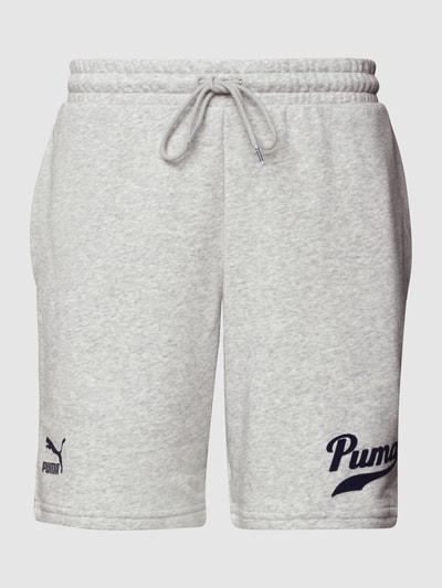 PUMA PERFORMANCE Sweatshorts mit Label-Print Hellgrau Melange 2