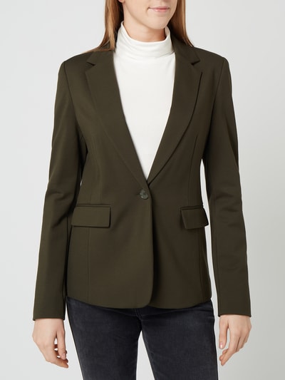 Jake*s Collection Blazer met stretch Donkergroen - 4