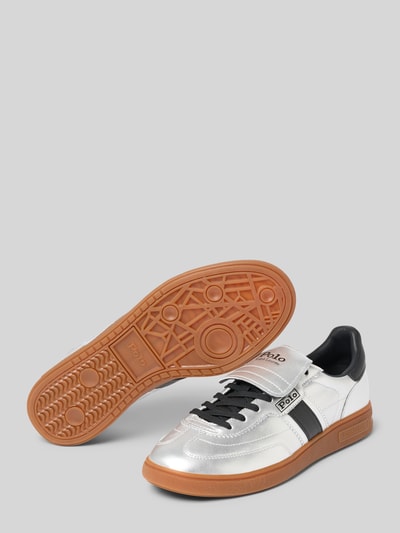 Polo Ralph Lauren Sneakersy z naturalnej skóry bydlęcej  model 'BEDFORD' Srebrny 4