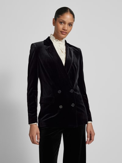 Jake*s Collection Regular Fit Blazer mit Reverskragen und Pattentaschen Black 4