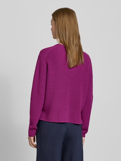 Marc O'Polo Kurtka z dzianiny o kroju relaxed fit z czystej bawełny Fuksjowy 5