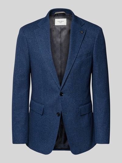 Carl Gross 2-knoops colbert met reverskraag, model 'Faith' Bleu - 2