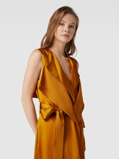 Victoria Beckham Maxikleid mit Eingrifftasche Orange 3