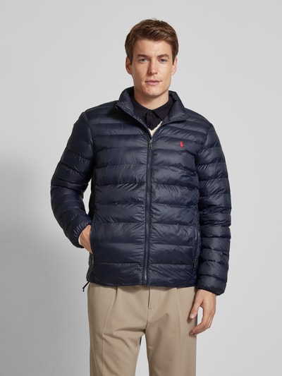 Polo Ralph Lauren Gewatteerd jack met opstaande kraag, model 'TERRA' Marineblauw - 4