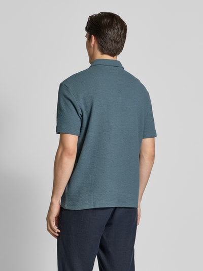 MCNEAL Poloshirt met korte ritssluiting Petrol - 5
