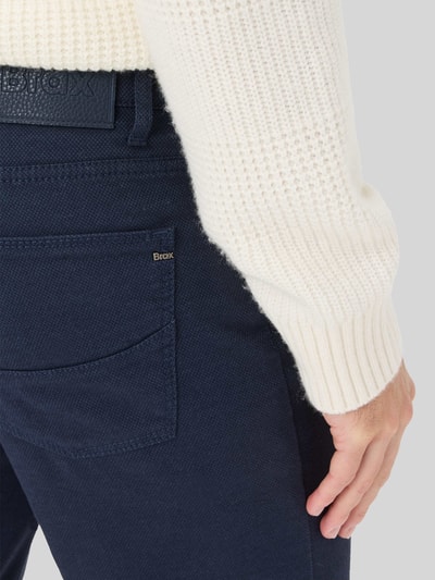 Brax Stoffhose aus Baumwoll-Mix mit Viskose-Anteil Modell 'Cadiz' Marine 3