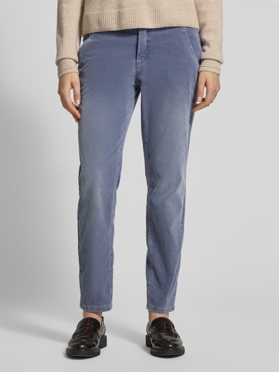 TONI Spodnie sztruksowe z 5 kieszeniami model ‘LIV’ Niebieski 4