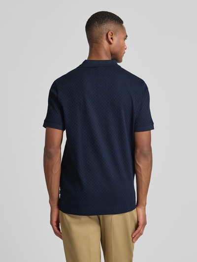 JOOP! COLLECTION Poloshirt met korte knoopsluiting Model 'Roni' Marineblauw - 5