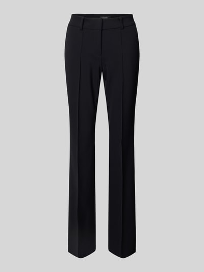 Cambio Broek met persplooien, model 'FARAH' Zwart - 2