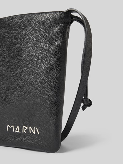 Marni Riementasche mit Logo-Stitching Black 3