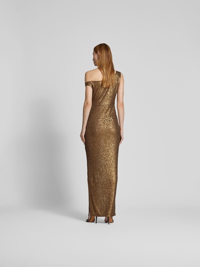 Norma Kamali Maxikleid im One-Shoulder-Design Gold 5