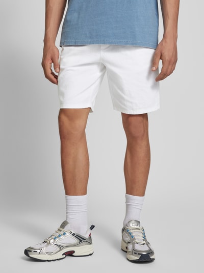 Only & Sons Korte broek van een mix van katoen en linnen, model 'LINUS' Wit - 4