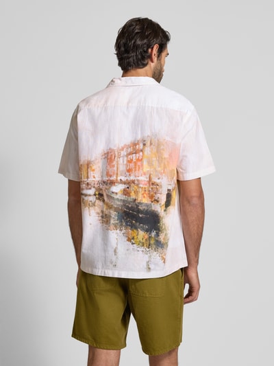 SELECTED HOMME Koszula casualowa o kroju relaxed fit z czystej bawełny Złamany biały 5