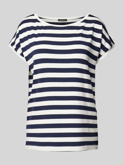 More & More T-shirt met boothals Donkerblauw - 2