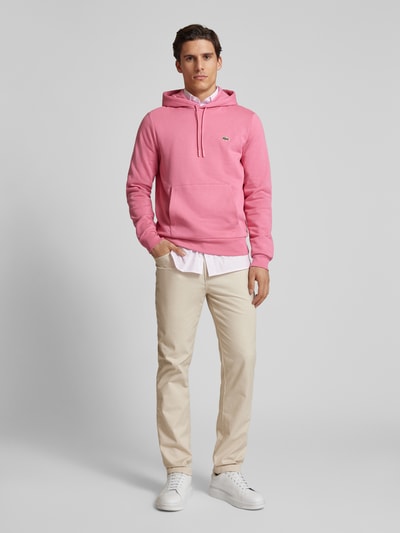 Lacoste Hoodie met capuchon Felroze - 1