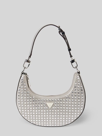 Guess Handtasche mit Ziersteinbesatz Modell 'LUA SMALL' Silber 2