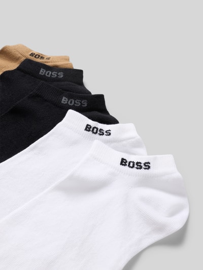 Produktfoto, Sneaker-Socken aus Baumwoll-Mix im 5er-Pack Modell '5P AS UNI CC' von BOSS in Weiß, Schwarz und Beige, Herren Socken
