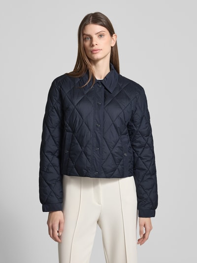 Marc Cain Gewatteerd jack met knoopsluiting en steekzakken Marineblauw - 4