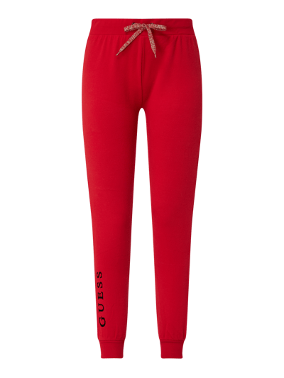 Guess Loungehose mit Stretch-Anteil und Logo-Flockprint  Rot 2