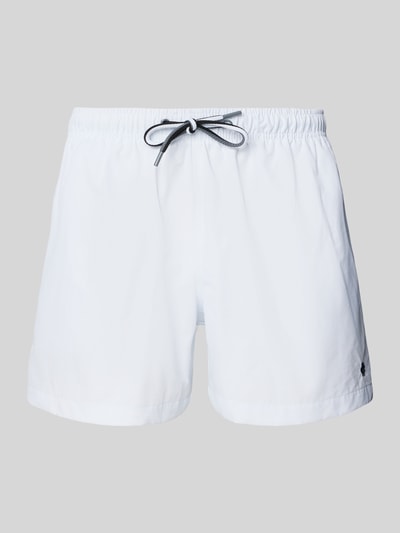 MCNEAL Relaxed Fit Badeshorts mit Logo-Stitching Weiss 1