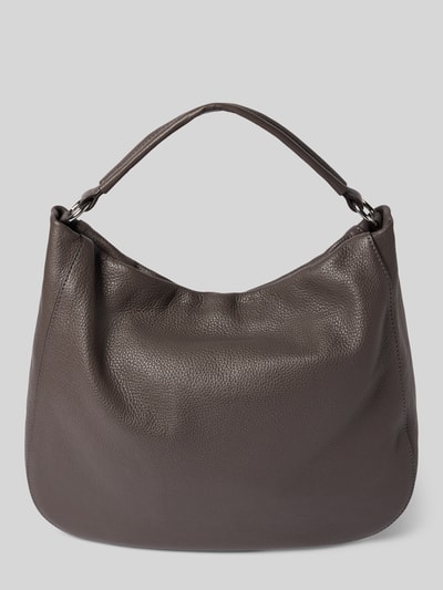 Abro Handtasche mit Logo-Applikation Modell 'Mia' Dunkelgrau 4